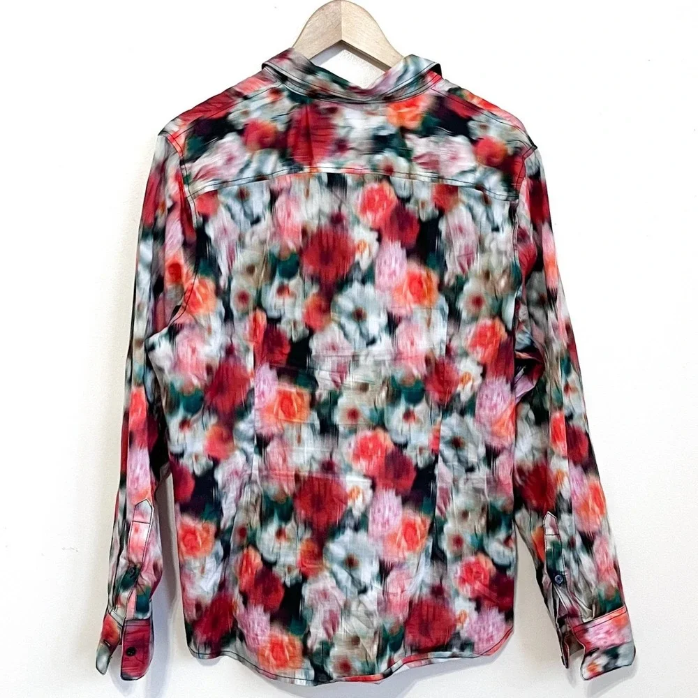 J Crew Womens Slim Fit Liberty Hazy Day Shirt Size S Floral Button‎ Lightweight